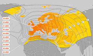 Coverage Map 13°E - Hotbird